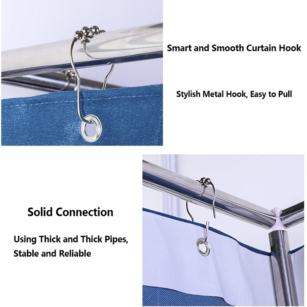 Spogliatoio Portatile Per Negozi - 200x100x95 Cm, Grigio - Foto 2