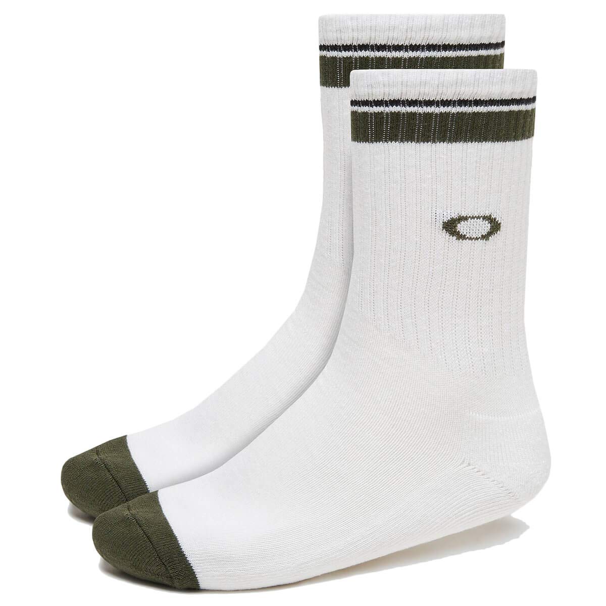 Oakley Men's Essential Socks (3 PCS), White, Medium