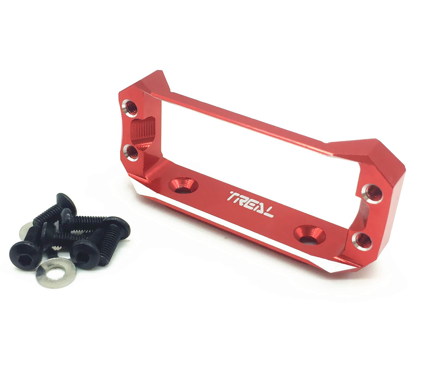 Treal Aluminum 7075 Axle Servo Mount Axial Capra 1:10 RC Cars (Red)