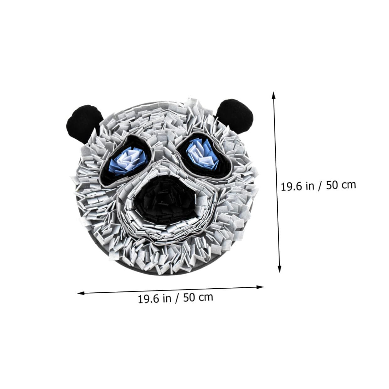 Homoyoyo Niedliche Panda Schnüffelmatte Haustier Futtersuchmatte aus Filz rutschfeste Futtermatte für Hunde und Welpen Waschbar Interaktives Hundeaccessoire für Futtertraining