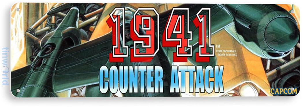 Amazon.com: Tinworld Tin Sign: 1941 Counter Attack Arcade Sign