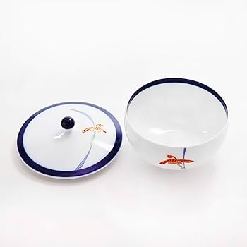 Amazon｜香蘭社 湯呑 蓋付湯呑 オーキッドレース ホワイト 100ml