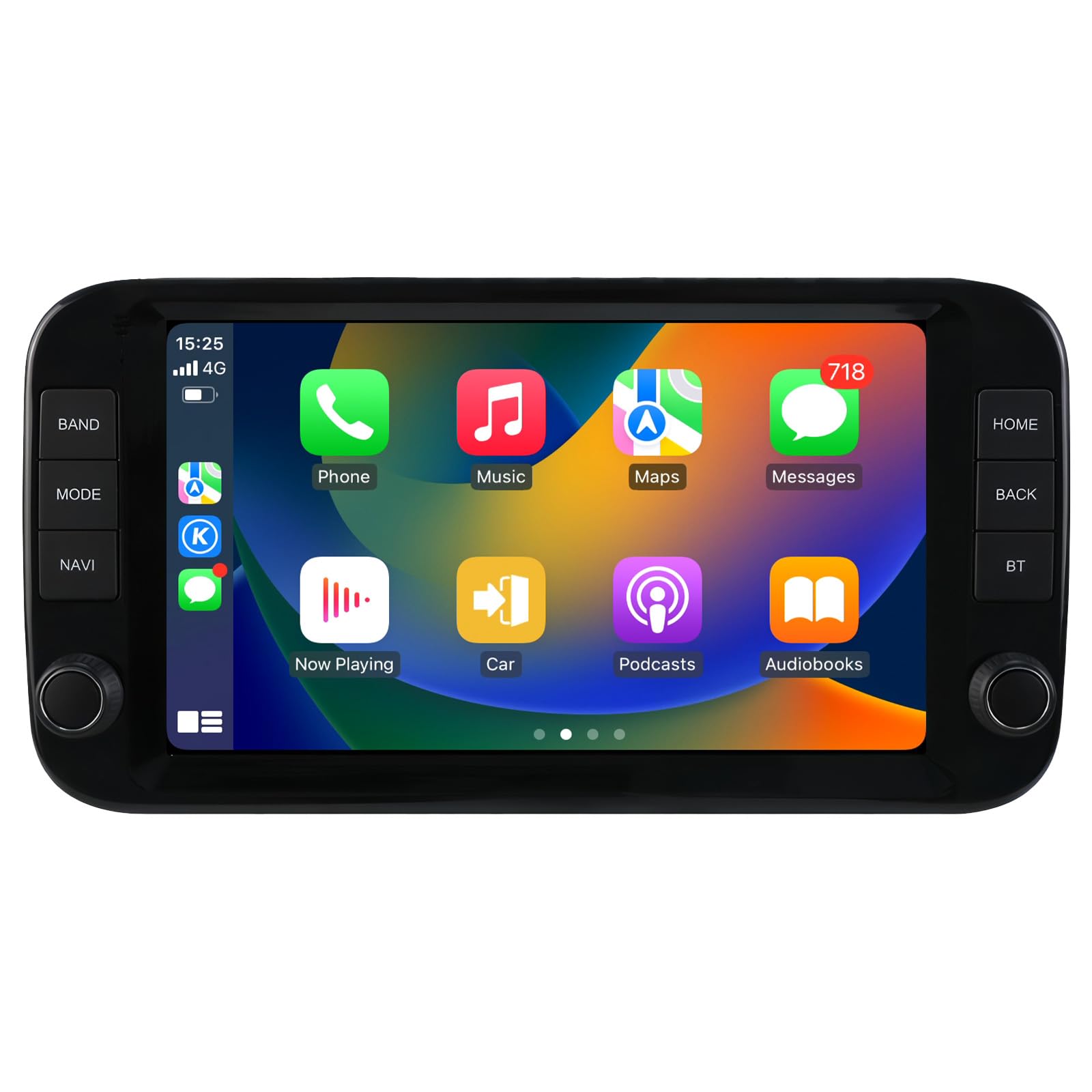 Ossuret Autoradio pour Fiat Panda (2013-2020), 9 Pouces Android 14 écran Tactile 2+32 Go Navigation GPS avec Carplay Android Auto WiFi Bluetooth USB Commande au Volant DSP TPMS OBD2 Dab+