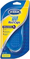 Dr. Scholl's Massaging Gel Heel Cups One Size - Absorb Shock All Day, Relieve Heel Pain for Sports & Active Lifestyles