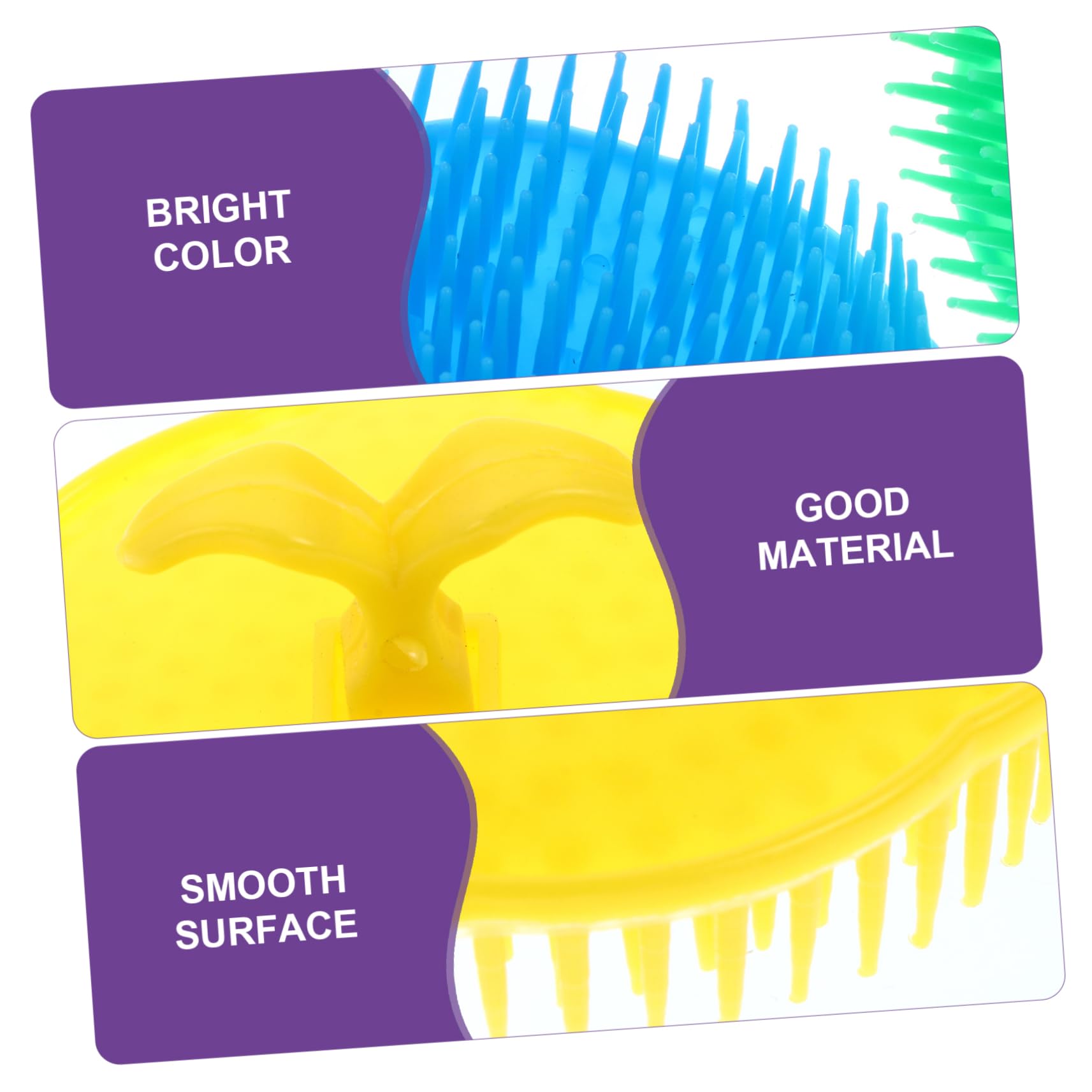 Veemoon Cepillos de Masaje Cabello y Cuero Cabelludo, Diseño Ergonómico de Plástico Ligero, 12 Piezas para Lavado y Cuidado en Peluquería y Viaje Color Aleatorio