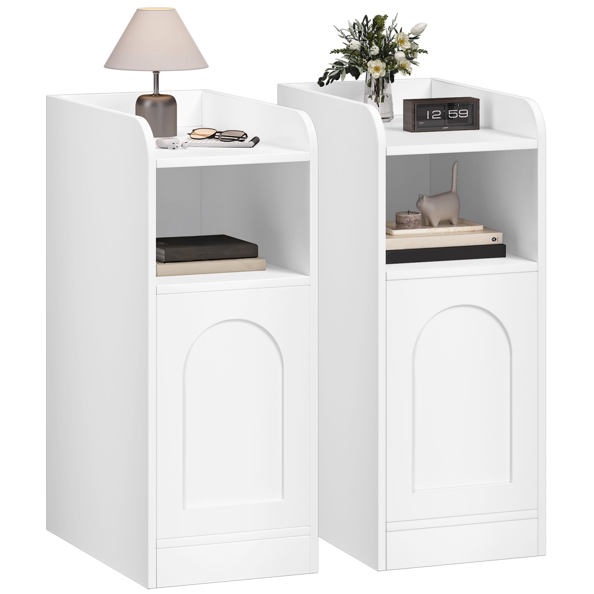 hzuaneri table de chevet lot de 2