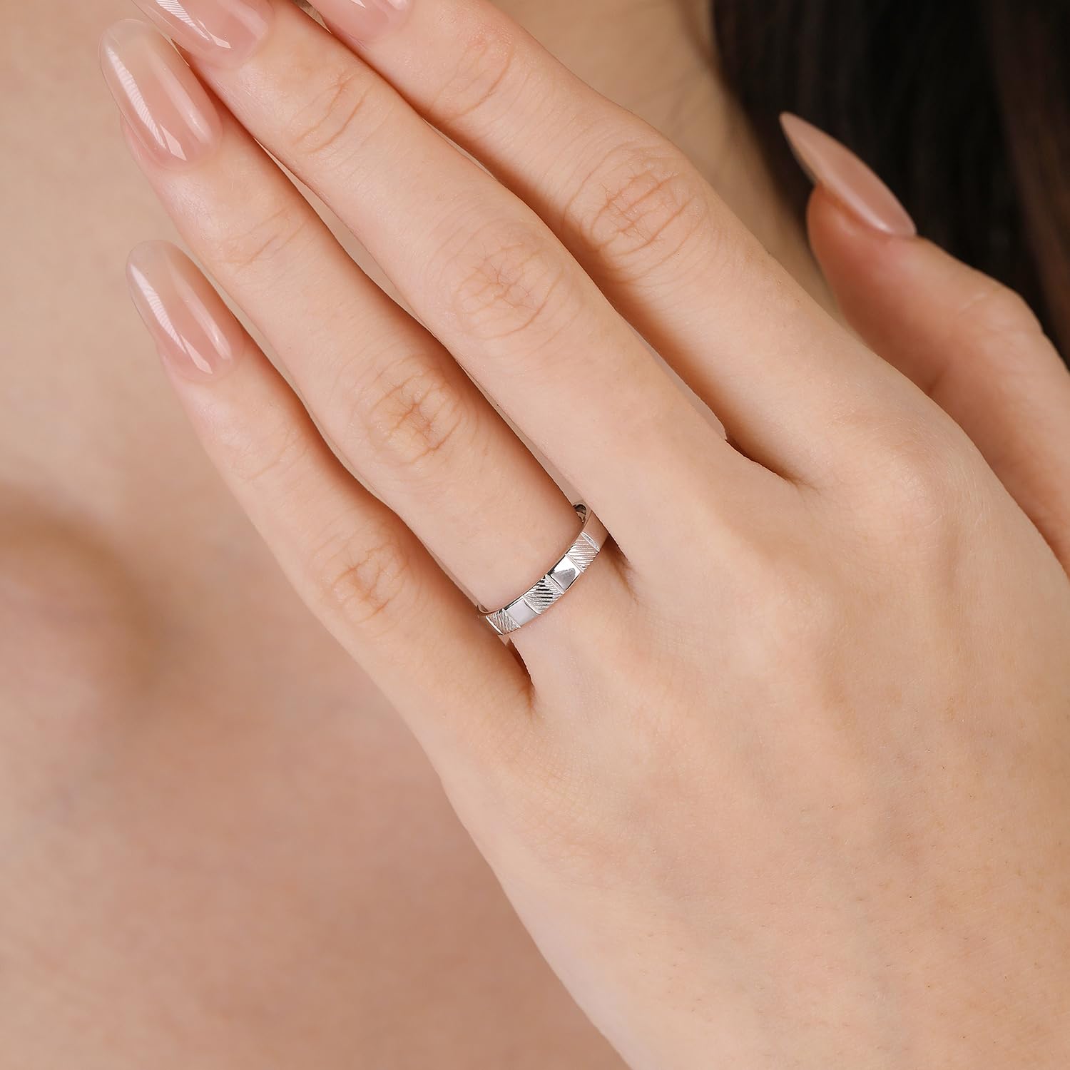Meissa Alianzas de Plata para Pareja Anillos Ajustables Plata de Ley 925 Mujer 2,8mm & Hombre 3,2mm Anillos de Compromiso o Boda Juego Joyería Regalo para Novios y Prometidos (Juego de dos anillos)