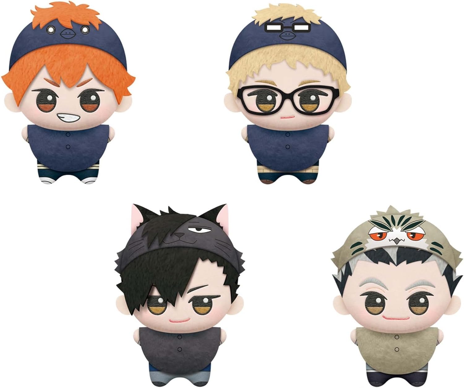 ハイキュー!! ちびぐるみ アニマルポンチョvol.1 4種×3 計12点 ハイキュー ちびぐるみ アニマルポンチョ vol.1 ぬいぐるみ 公式 (全4