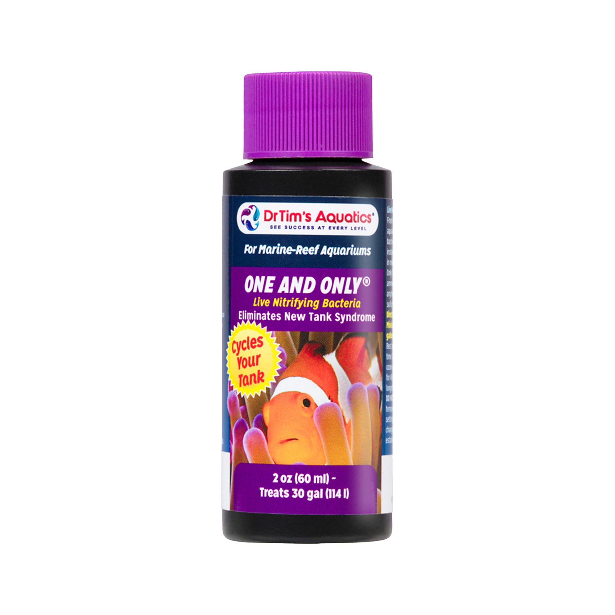 DrTim's Aquatics One & Only Live Nitrifying Bacteria for Cycling Aquaria, Fresh Water, 2-Ounce by DrTim's Aquatics