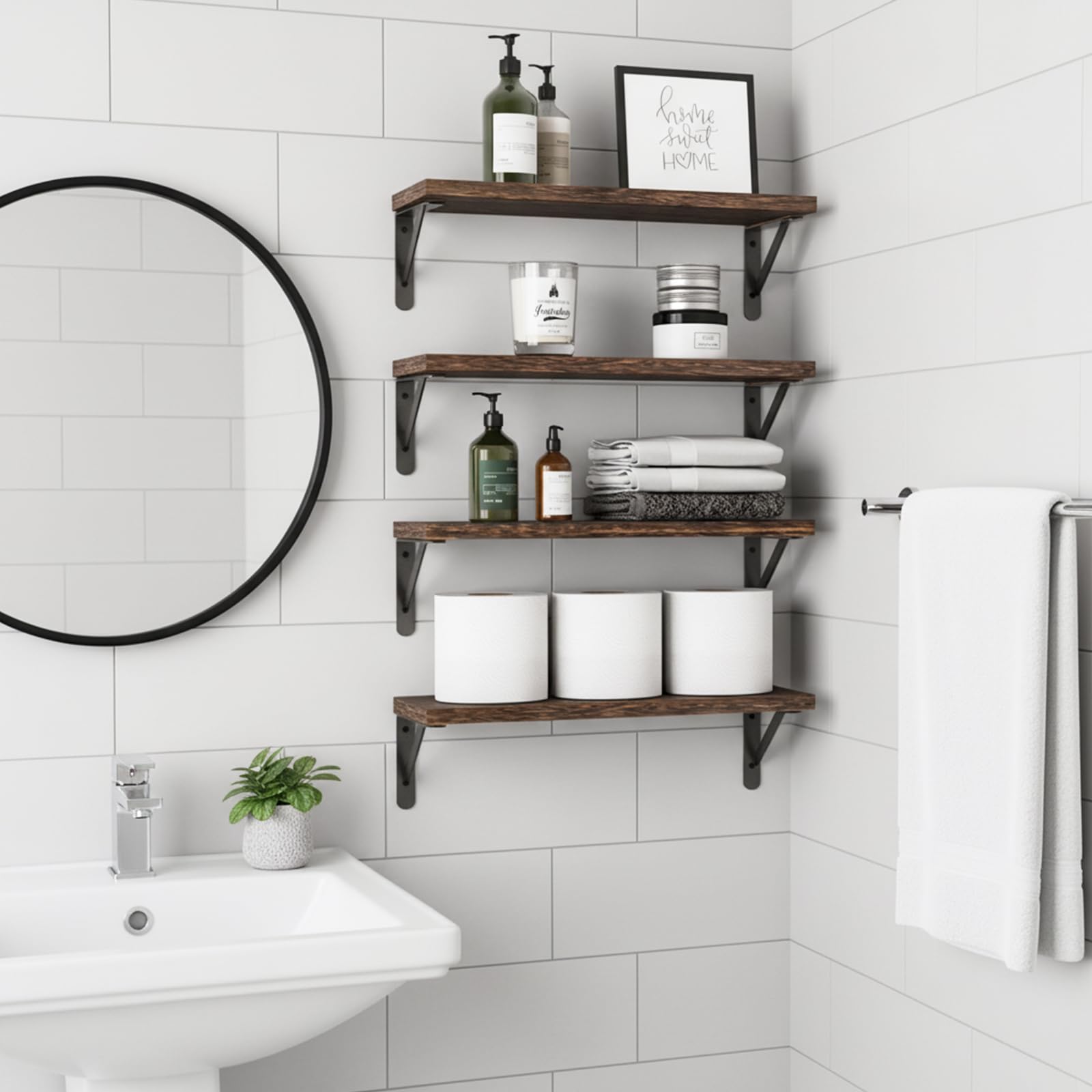 Fixwal Floating Shelves - Set of 4 -6