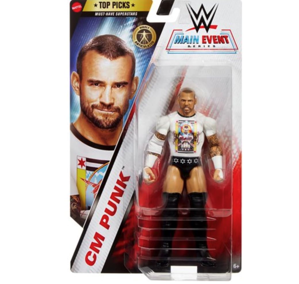 Amazon.co.jp: WWE Top Picks CMパンクアクションフィギュア、6インチ