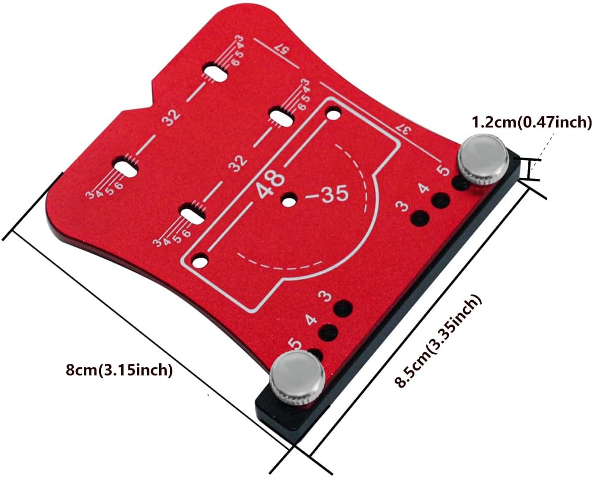 Cabinet Door Hinge Jig Concealed Door Hinge Jig Cabinet Hinge Template Jig for Woodworking Marking Template for 35mm Concealed Hinges