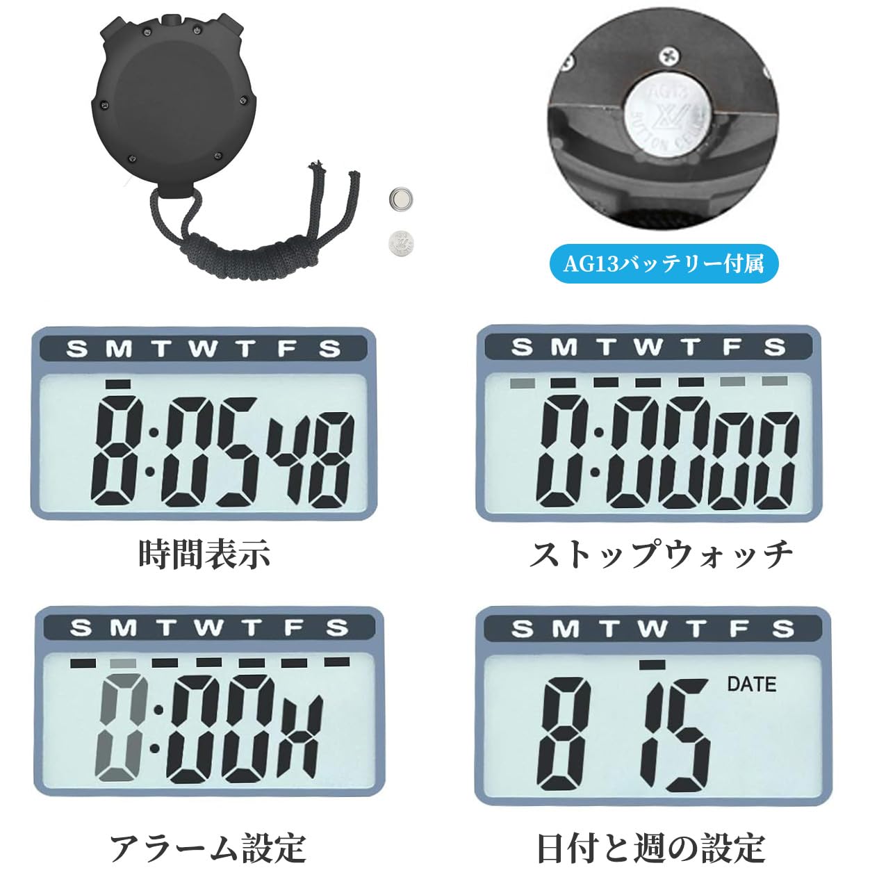 【動作OK】【電池交換R4,10月】防水 ストップウォッチ S123-4000 動作OK】【電池交換R4,10月】防水 ストップウォッチ S123-4000