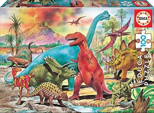 Educa - Dinosaurios Puzzles, 100 Piezas,