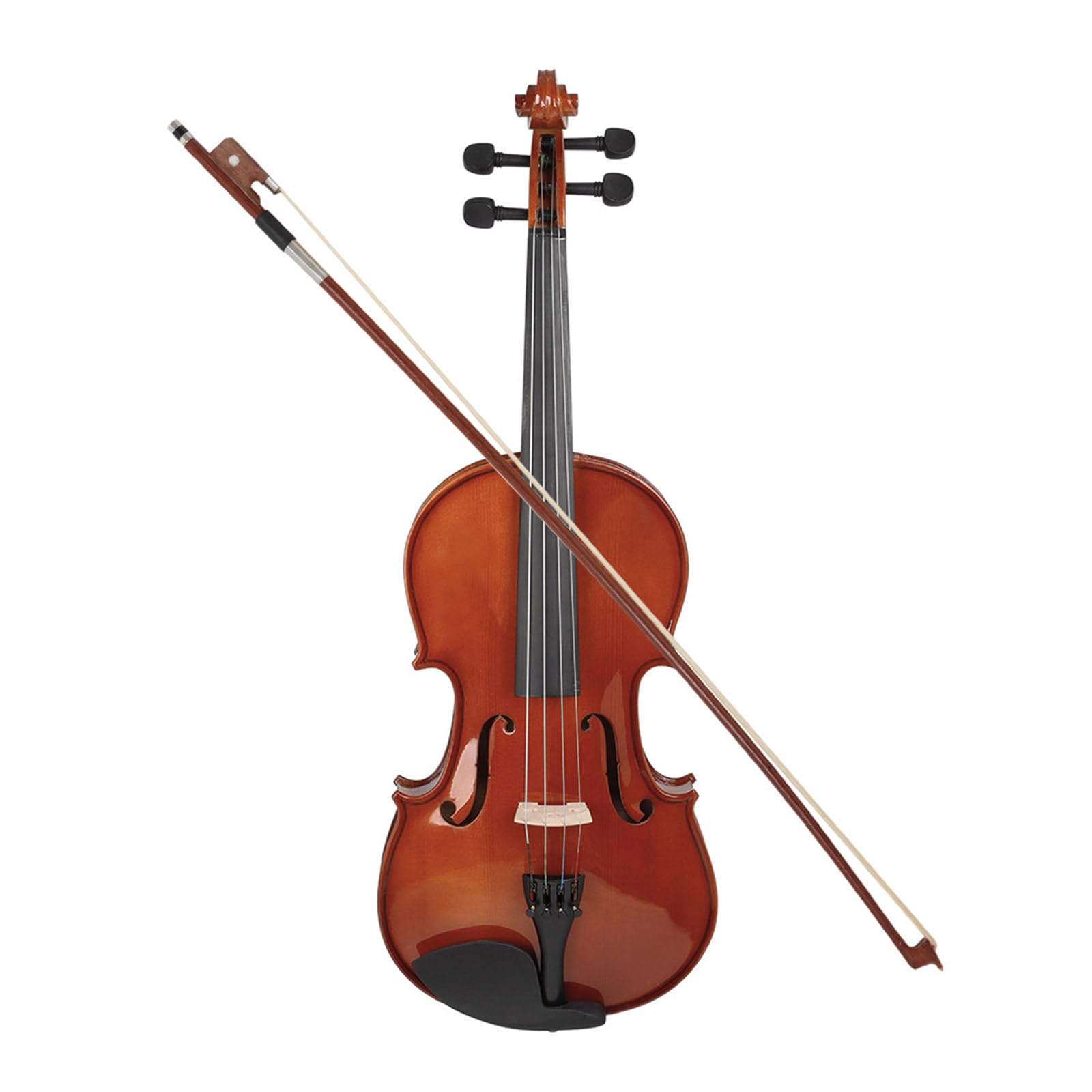 Pannello di legno viola in abete lucidato a mano con fiocchi e custodia per il trasporto professionale 4/4 viola per pratica e performance