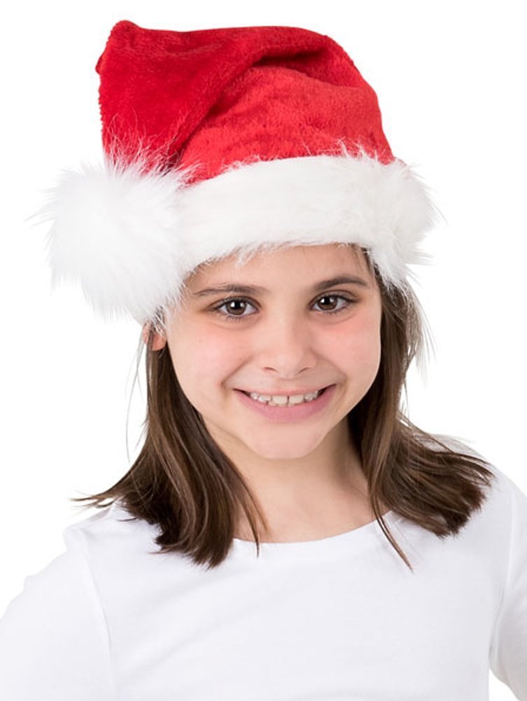 Rhode Island Novelty CHILD THICK PLUSH SANTA HAT