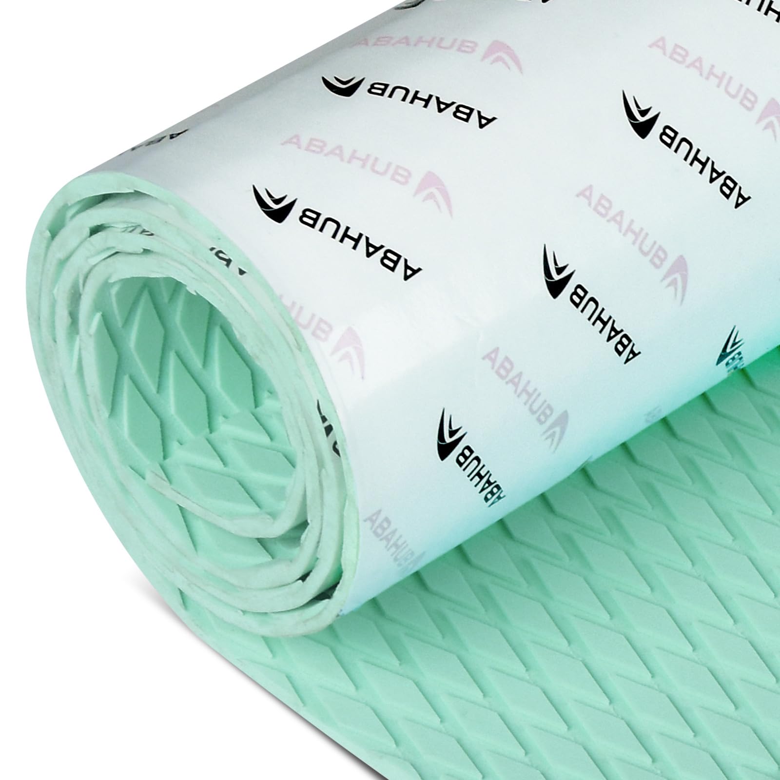 Abahub EVA Foam Boat Decking 96''x16'' Non-Slip Surfboard Traction Pad Grip Mat Self-Adhesive Trimmable Flooring Sheet for Boats SUP Board Kayak Surfing Mint Green