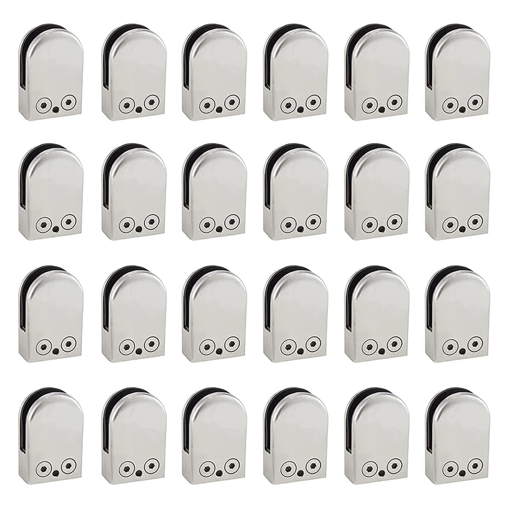 Clips de robinet en verre anti-glissement | Ensemble 24 pinces en acier inoxydable U