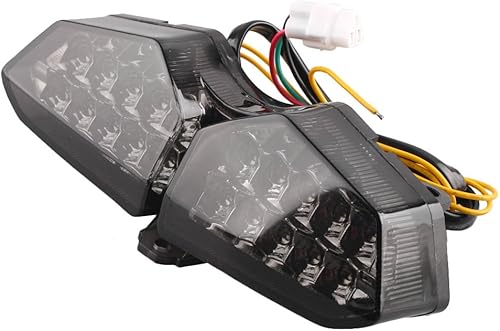 Miniatura 4 de LIRU - Luz de freno indicadora de luces LED, montaje de luz trasera compatible con YZF R6S 2006 2007 2008 2009