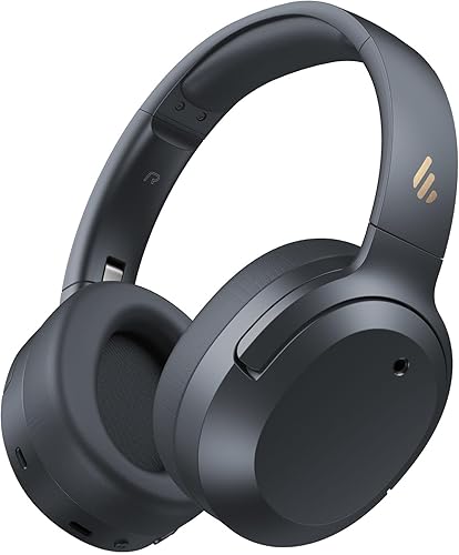 Edifier W820NB Plus Gen 2 Auriculares inalámbricos sobre la oreja con cancelación de ruido, -49 dB ANC, audio LDAC de alta resolución, 88H de