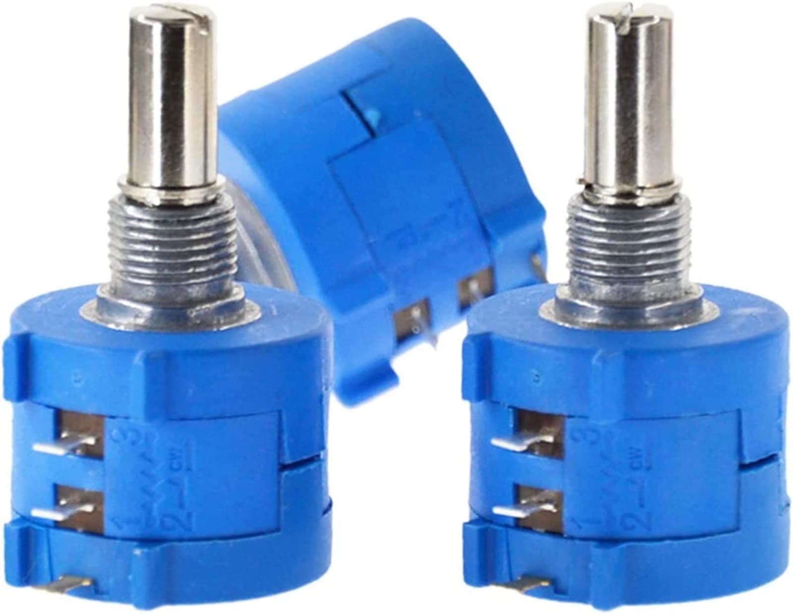 Potenciómetro 200 Ohm Precisión Multiturn Potenciómetro 10 Anillo Resistencia Ajustable Componente Resistencia Variable