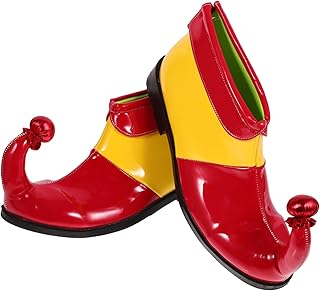 Ipetboom Zapatos de bocina mágica Zapatos de Disfraz de Fiesta Botas Decorativas de Adulto Zapatos de para Hombre Zapatos de para Caucho Rojo