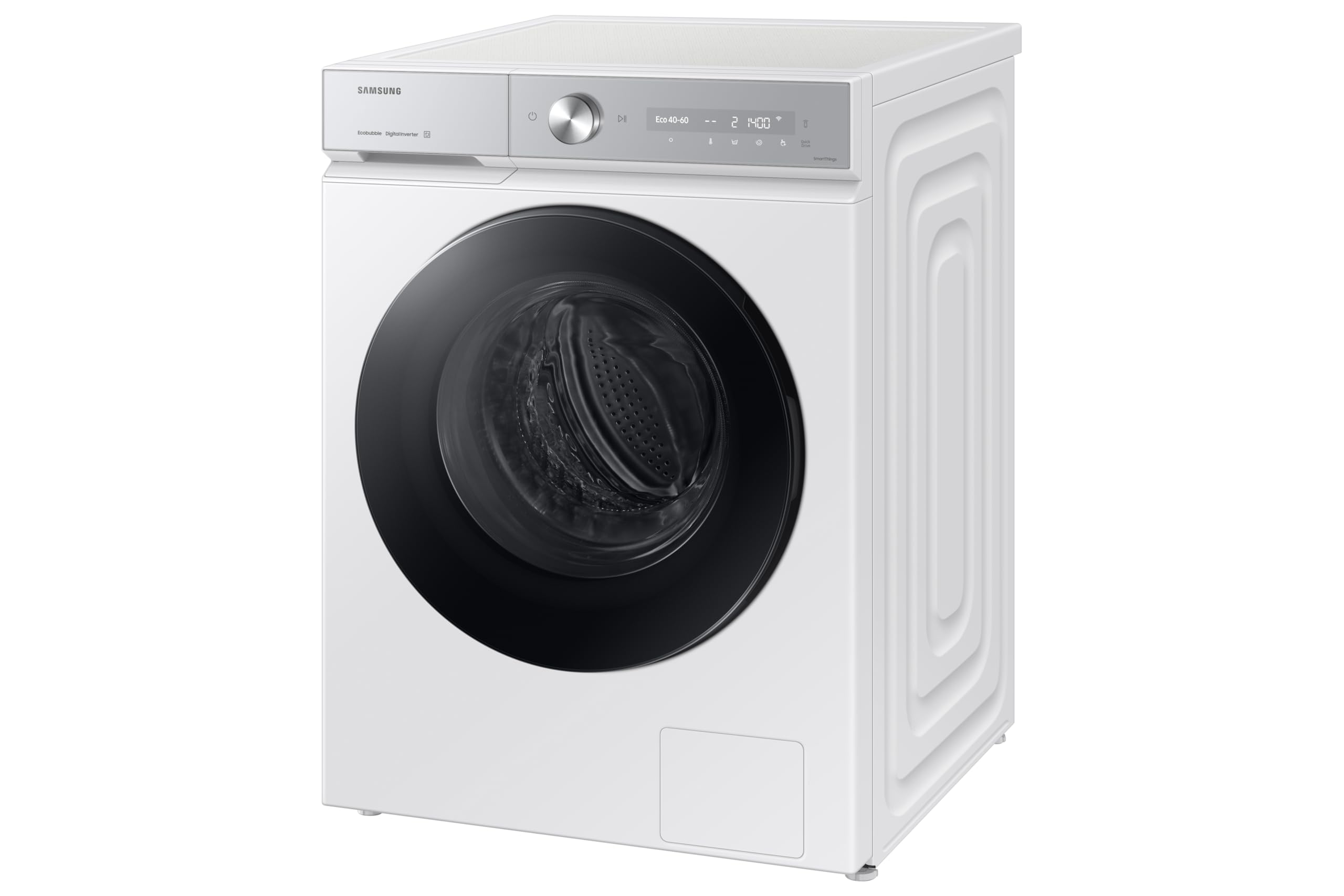 SAMSUNG WW90DB8U95GHU3-9KG, Clase A, Color Blanco - Con SmartThings e Inteligencia Artificial