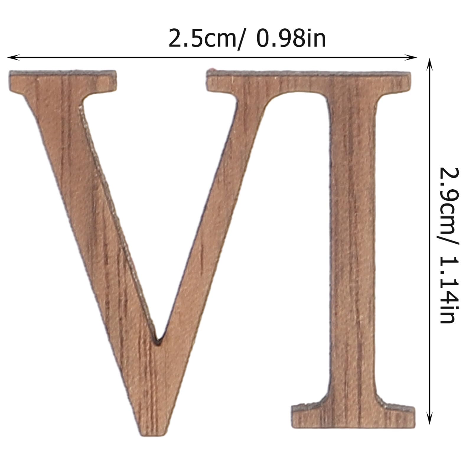 OSALADI Chiffres d'horloge romaine, 3D DIY Horloge murale Numéraux Kit de remplacement Numéros d'horloge en bois pour bricolage horloge murale