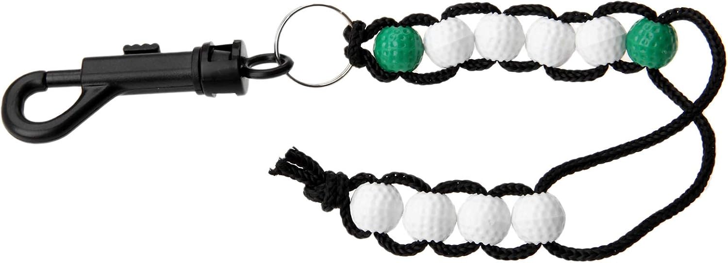 MUXSAM 1 Piece Golf Beads Score Counter with Clip, Golf Stroke Score Count Keeper Putting Score Counter for Referee Caddy Golfer