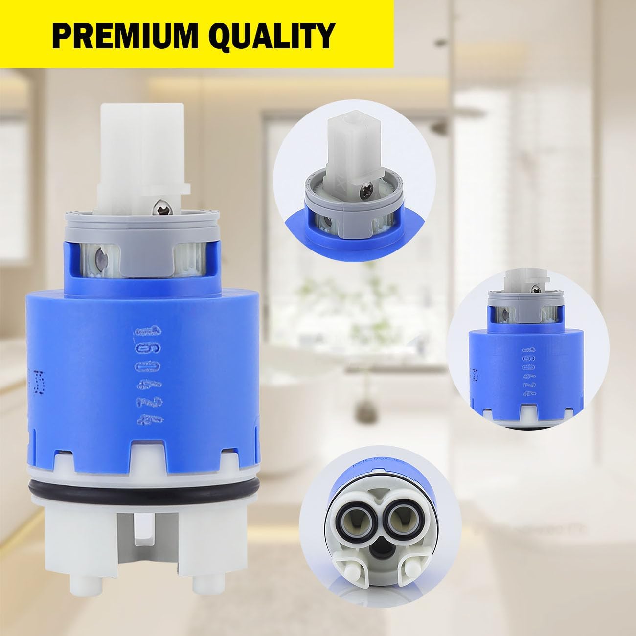 K35B 35 mm Faucet Cartridge, Replacement Cartridge Compatible with American Standard 7038, La Torre & Delta Faucets-Kerox