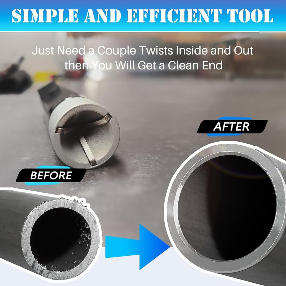 Wuden Internal/External Tube Deburring Tools Brake Line Deburring Tools for Brake, Fuel, Transmission and Coolant Lines