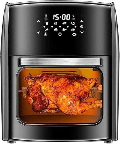 12L Electric Air Fryer Oven Rotisserie Dehydrator 360Baking LED Touchscreen Large Capacity (Color 220-240V, Size US)