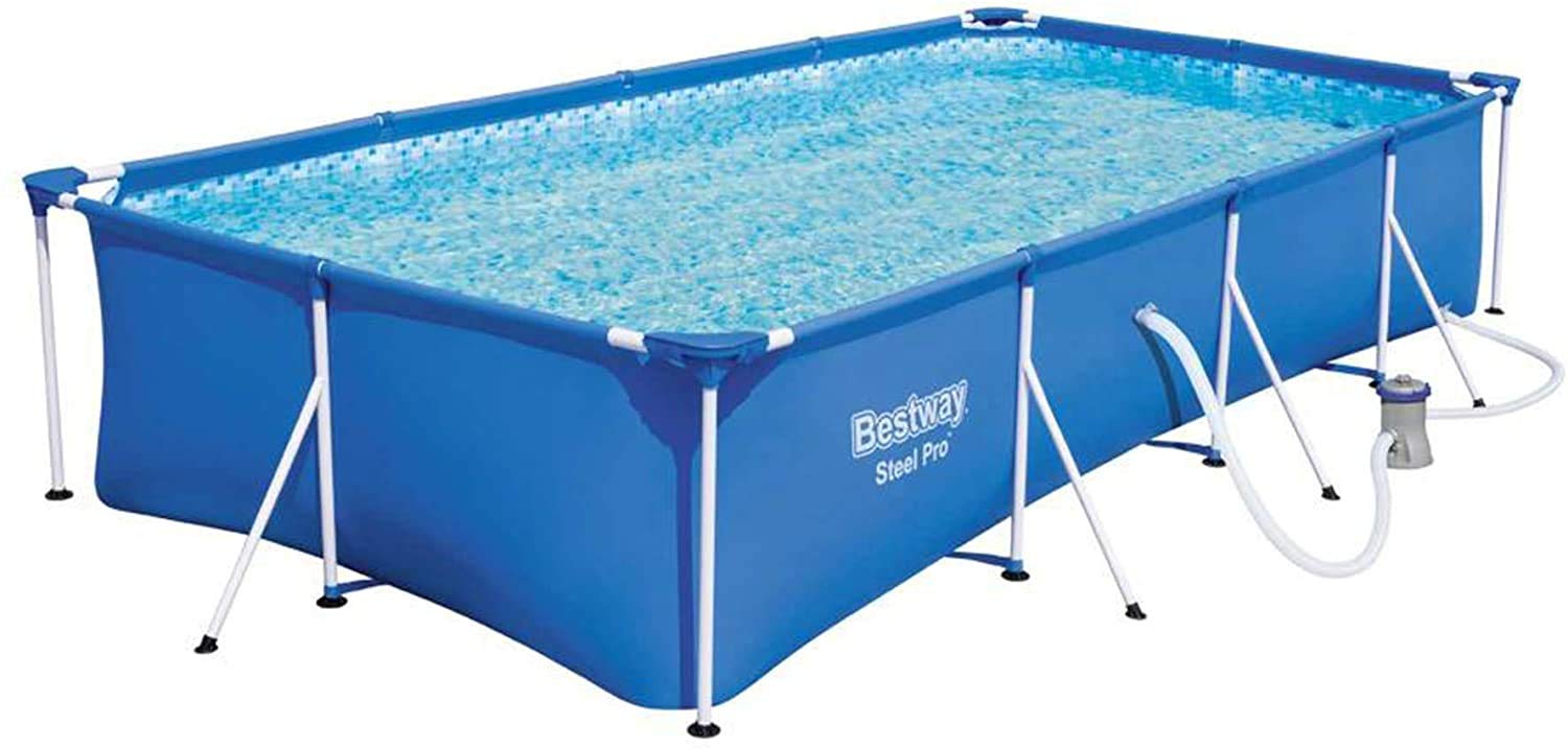 Bestway - Steel Pro 15606A Alberca Rectangular Pool 7127L Azul de 4.5 X 2.2 X .84 Metros, Bestway, SWIMMING_POOL, Lona Tritech