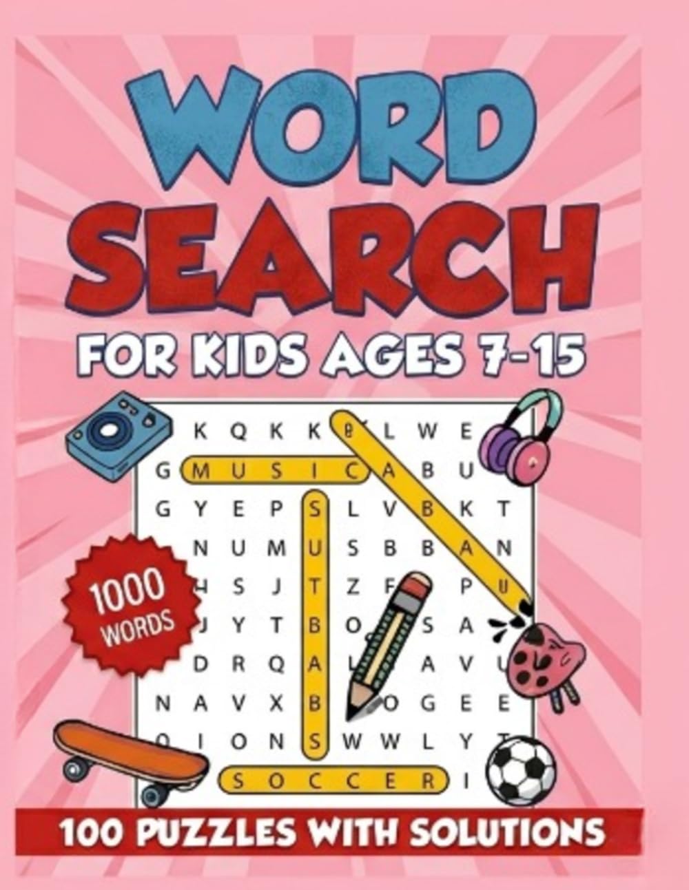 Word Search for Kids Ages 7-15: Mini Word Adventures Fun & Educational Puzzles with 1000 Words (Kids Word Search Puzzles)