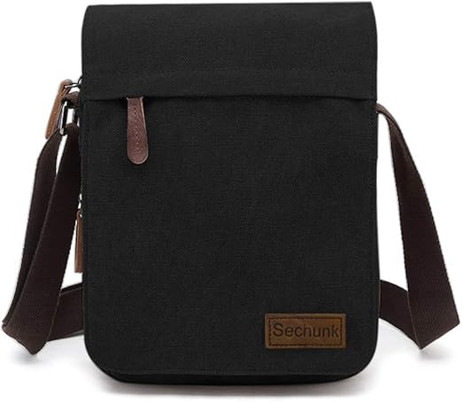 Sechunk Vintage Canvas Messenger Cross body bag Shoulder bag