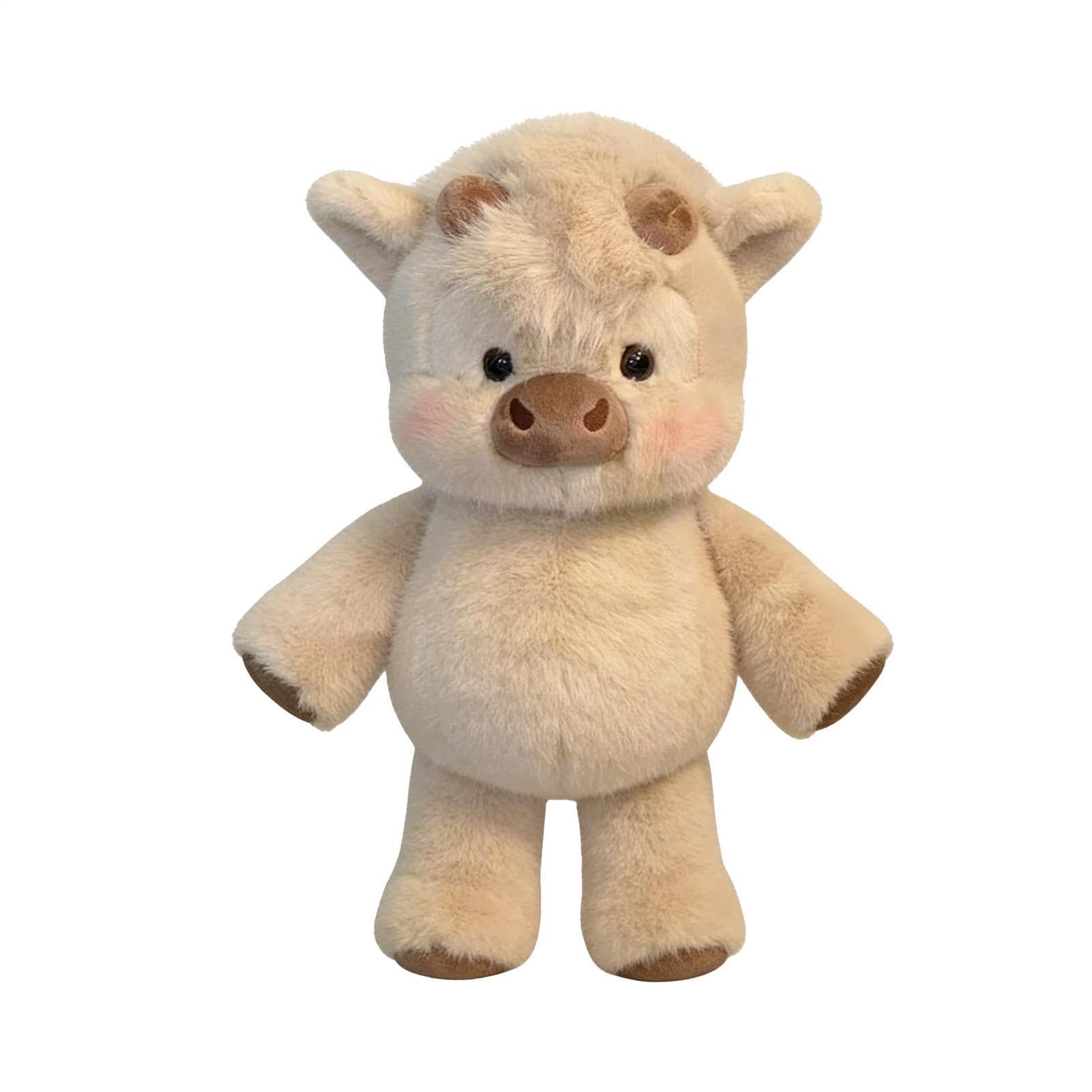 Xpzuik Cow Soft Plush Toy – Adorable Furry Running Cow Stuffed Animal For Stress Relief, Wild Boar Plush Toy 45cm For Home Decor Adorable Wild Boar Animal Doll