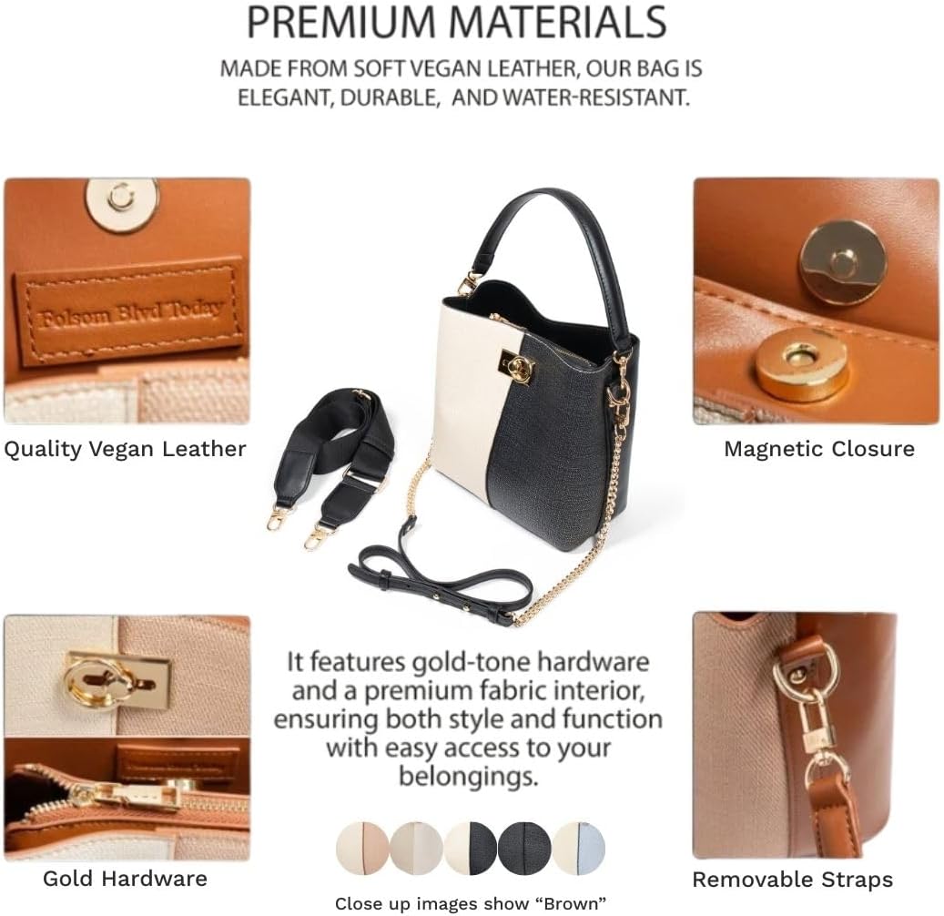 Leather Small Crossbody Bags for Women - 3 Straps, 3 Compartments, & 3 Closures - Image 5