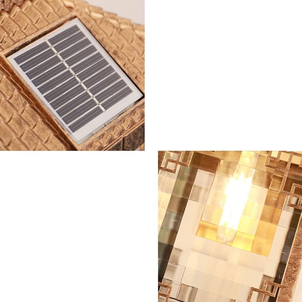 Europejska lampa ścienna ekstrawagancja, kinkiet lampa zewnętrzna solarne wodoodporne światła, retro