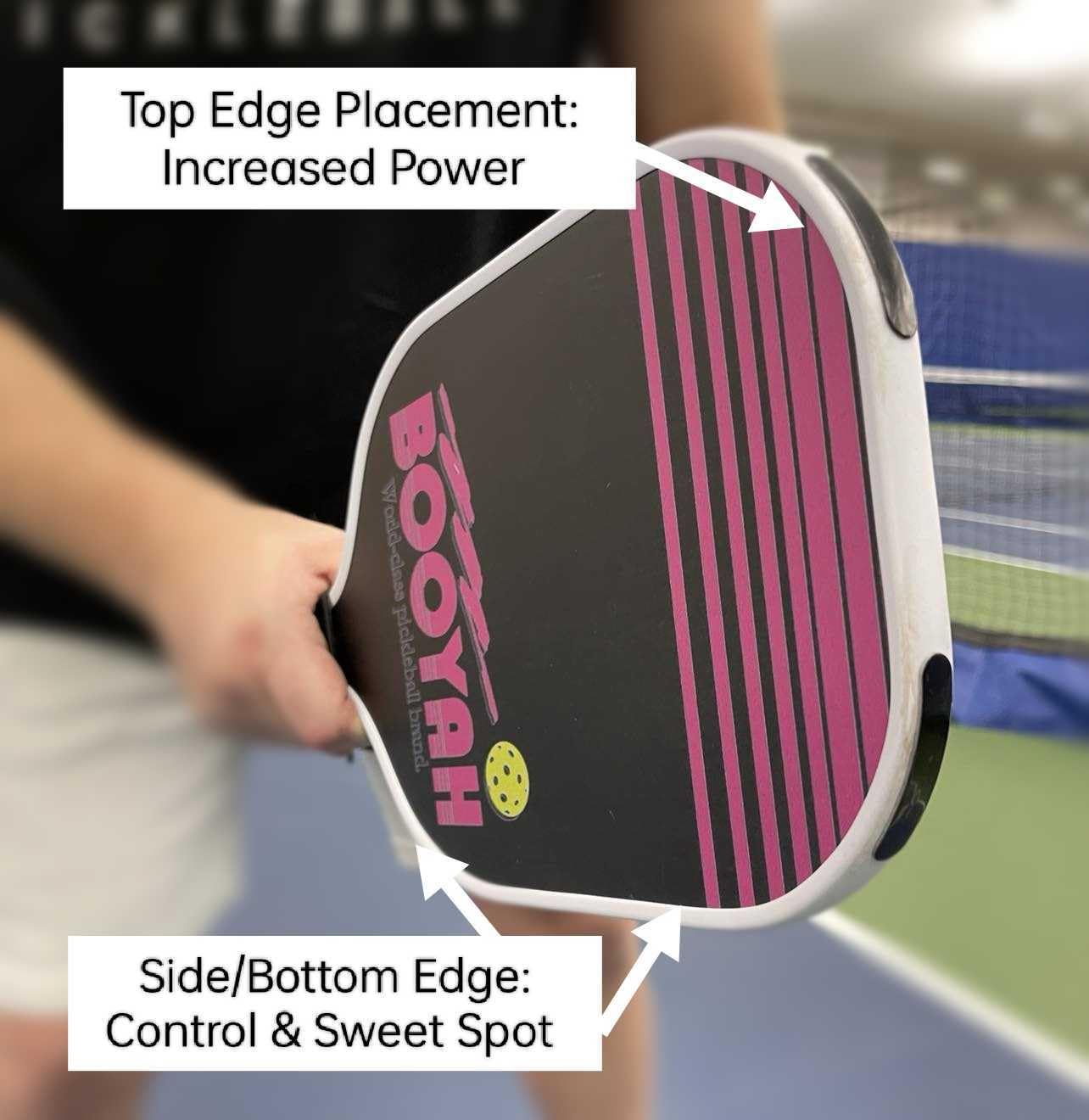 Booyah Pickleball Paddle Optimization Kit: 8 Adhesive Lead Weights, 2 Tacky Rubber Grips, 1 PVC Edge Protection Tape - Professional Performance Enhancement