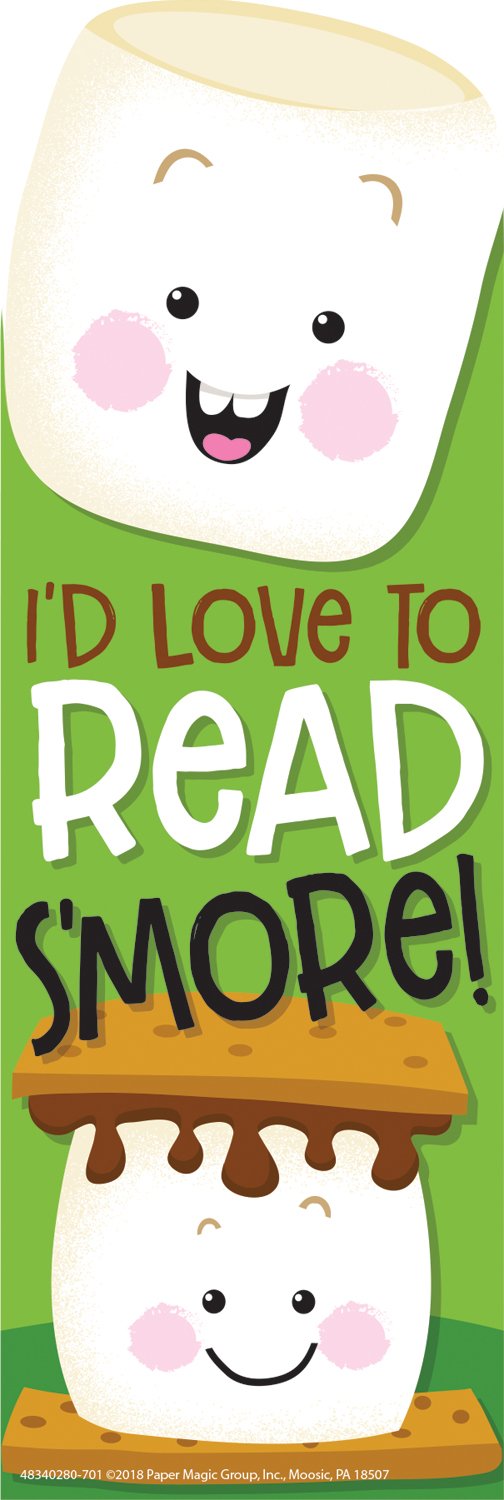 Eureka Marshmallow Scented Bookmarks, Pack of 24