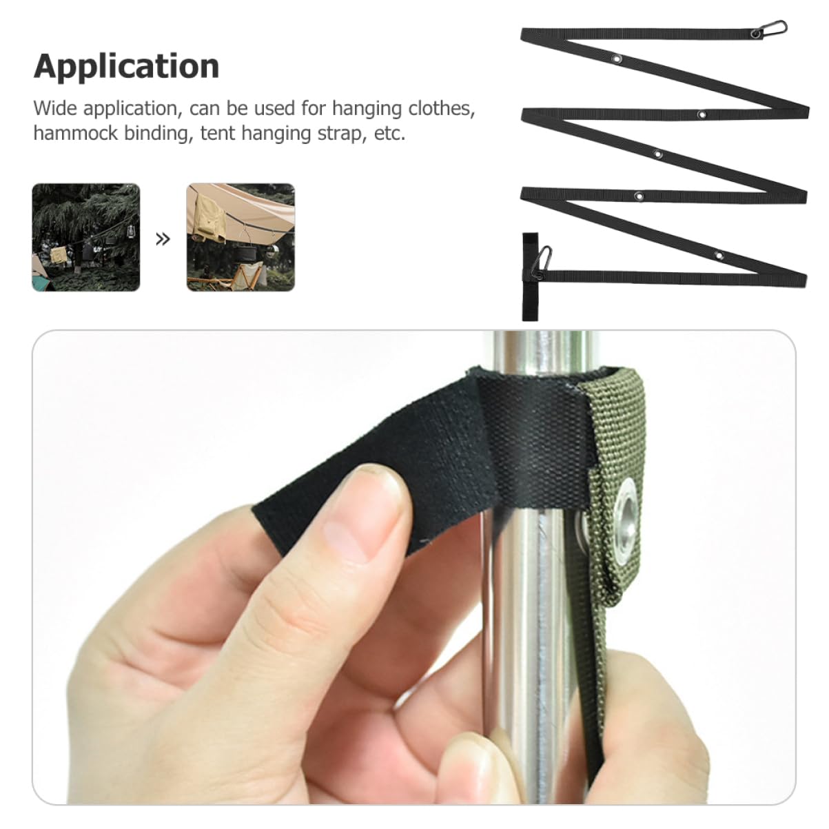 Cabilock Lot De 4 Cordes À Linge Dextérieur pour Tente Cordon De Camping Portable Coupe-Vent