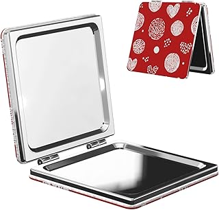 Abstract White Circles and Dots On Red Travel...