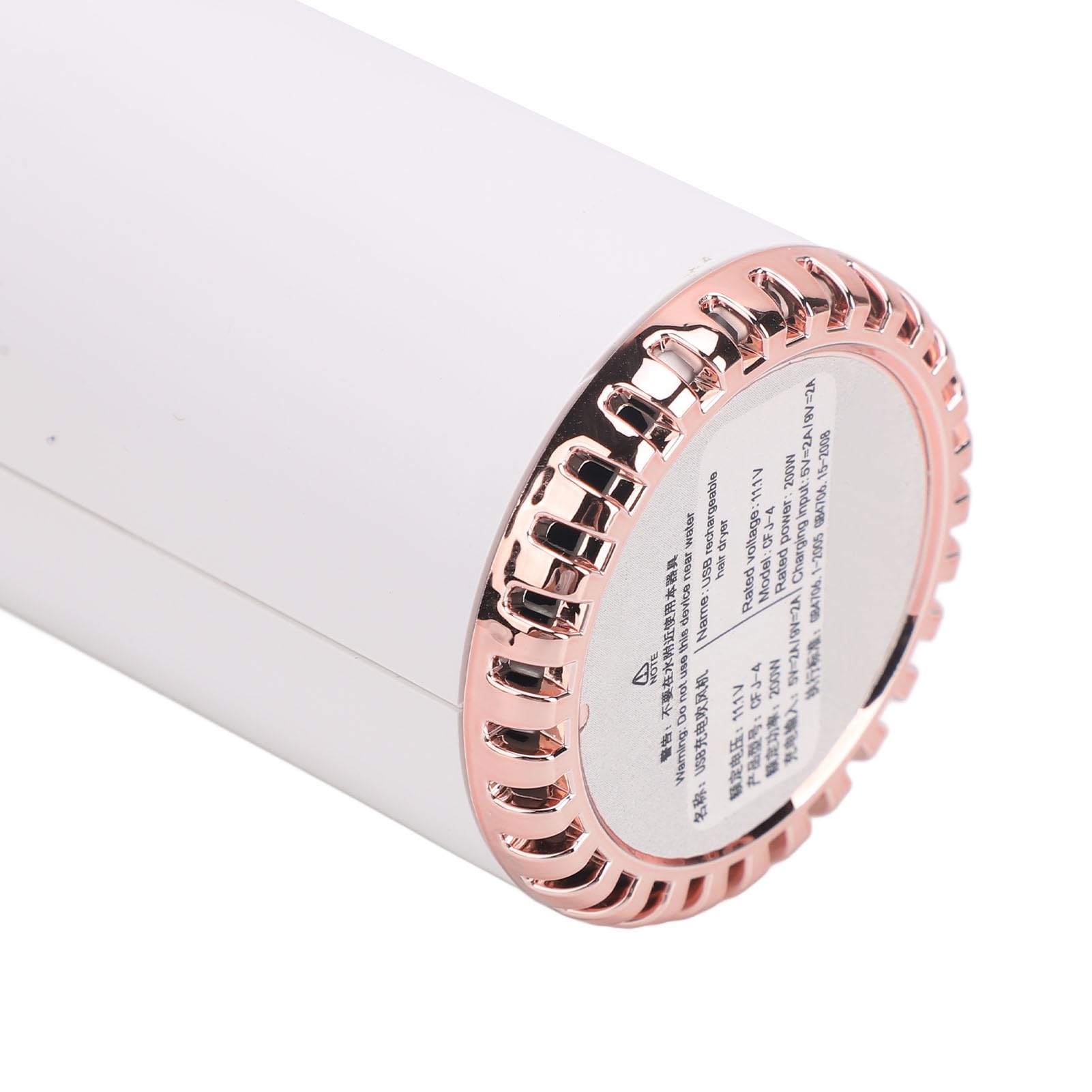 Kabelloser Haartrockner mit 15000mAh Akku, Digitalanzeige Haartrockner Hair Dryer Fön Klein Haarfön für Reisen und Outdoor-Aktivitäten, Silber Grau