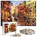 Puzzle 1000 Piece, Puzzle 1000 Teile, Puzzle 1000 Pièces Adultes, Adultes Puzzle Classique Venise Romantique, Coucher de Soleil A Venise, Ensembles de Puzzle de Défi Cérébral pour Enfants Adulte