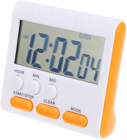 Amazon Demiawaking デジタルタイマー 24時間タイマー 大画面 キッチン 時計付き マグネット付き 置き掛け両用 オレンジ Demiawaking キッチンタイマー Amazon Demiawaking デジタルタイマー 24時間タイマー 大画面 キッチン 時計付き マグネット付き 置き掛け両用 オレンジ Demiawaking キッチンタイマー