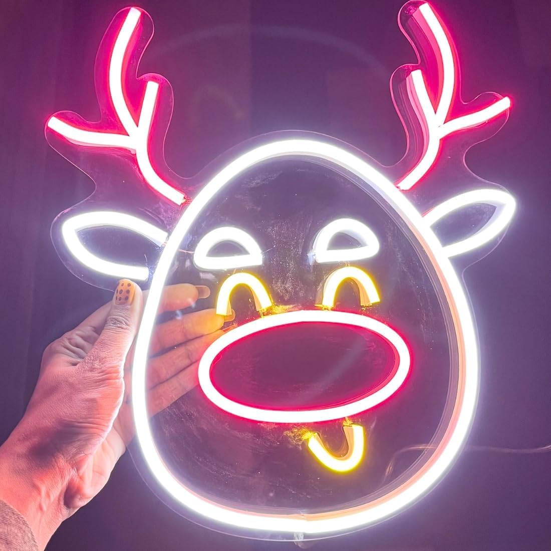Zesta Neon Sign Board LED Neon Light | Neon Lights for Room Bedroom Decor | Good Vibes Wall Aesthetic | LED Signs for Room Decoration, Logo Light Display