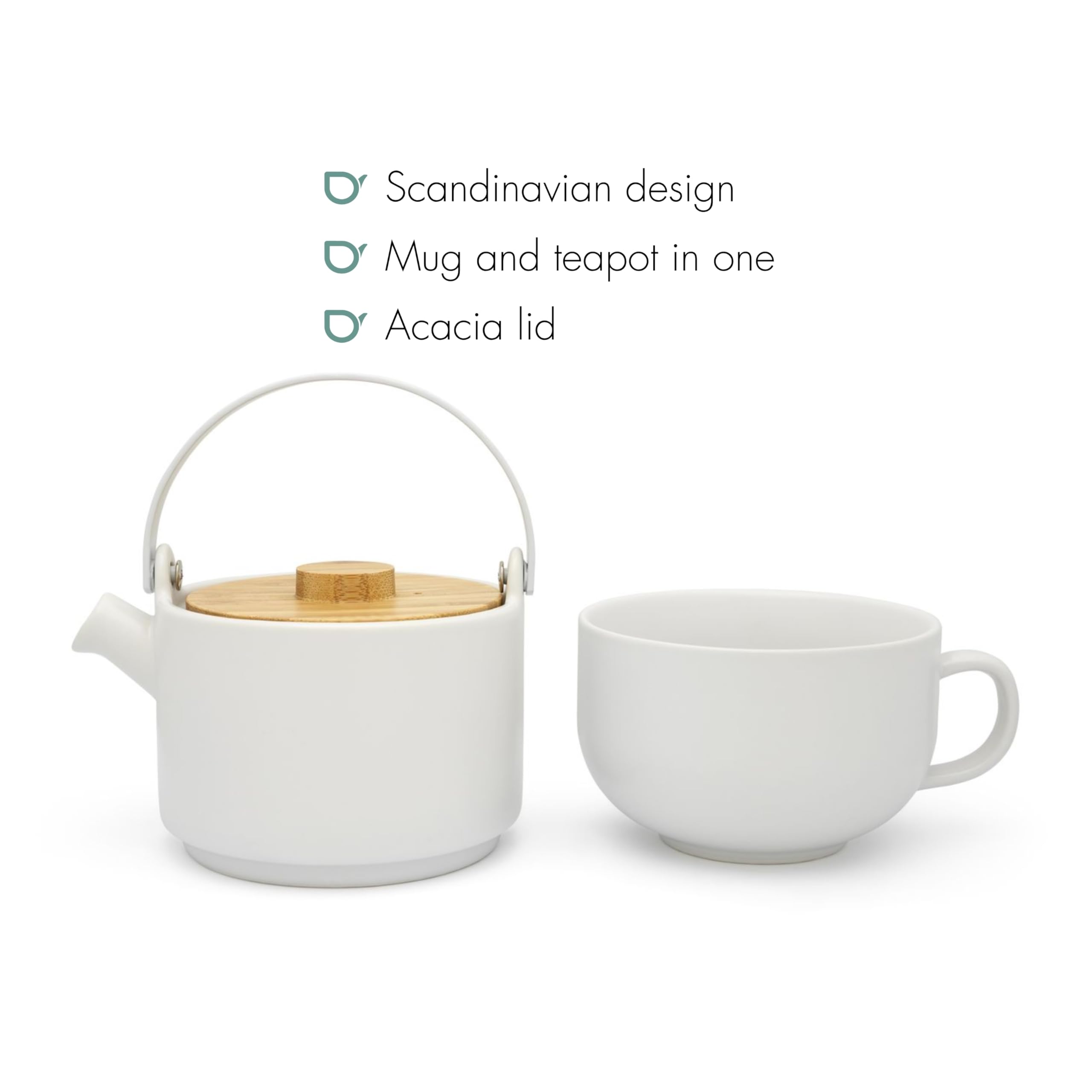 Bredemeijer Té para una persona Umea 0,5 litros Blanco Loza