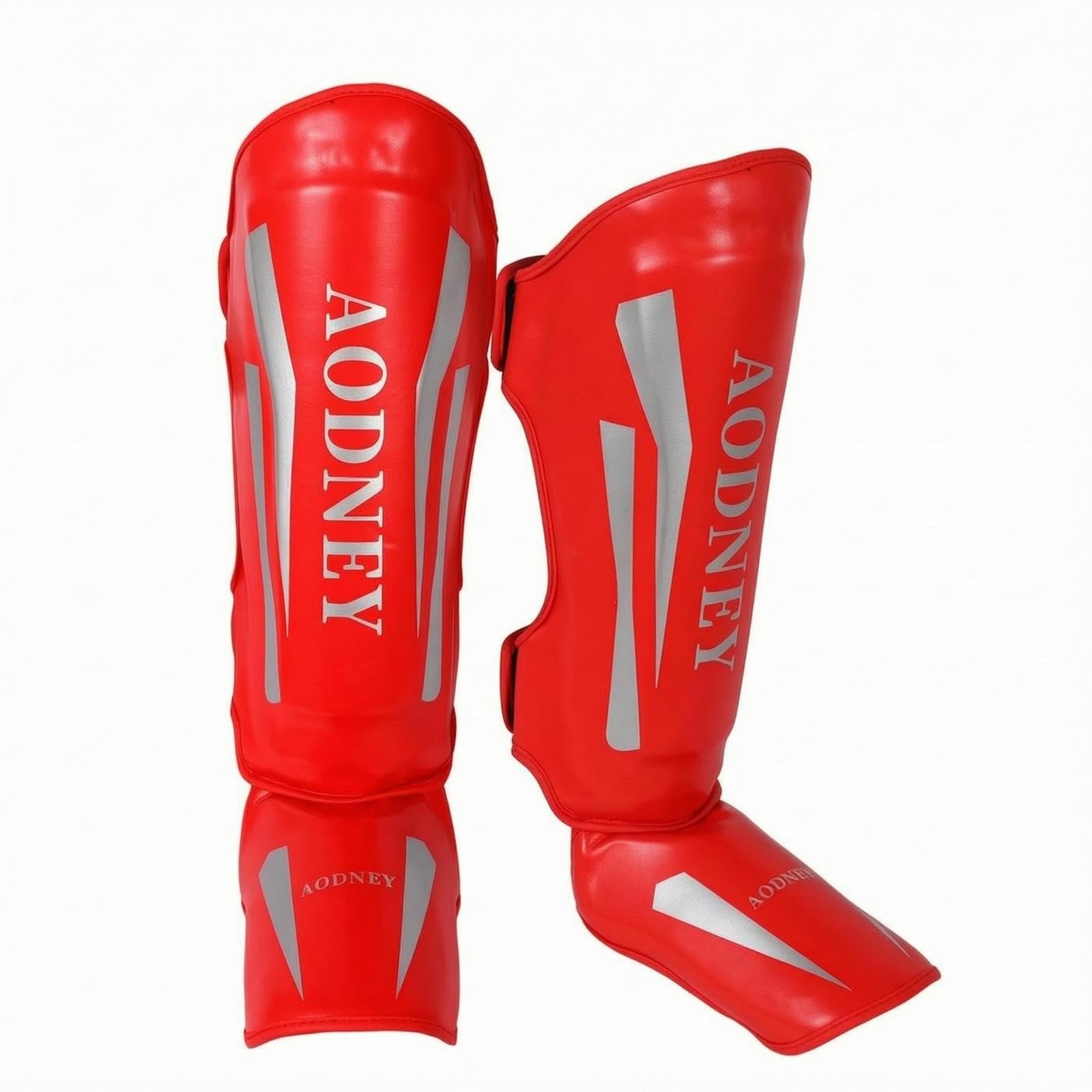 Shin and Foot Guards Instep Protection Fighting Arts Shin Guards Curved Shape Red L | Shin Guards | Protective Gear | Boxing, Martial Arts & MMA-image-7