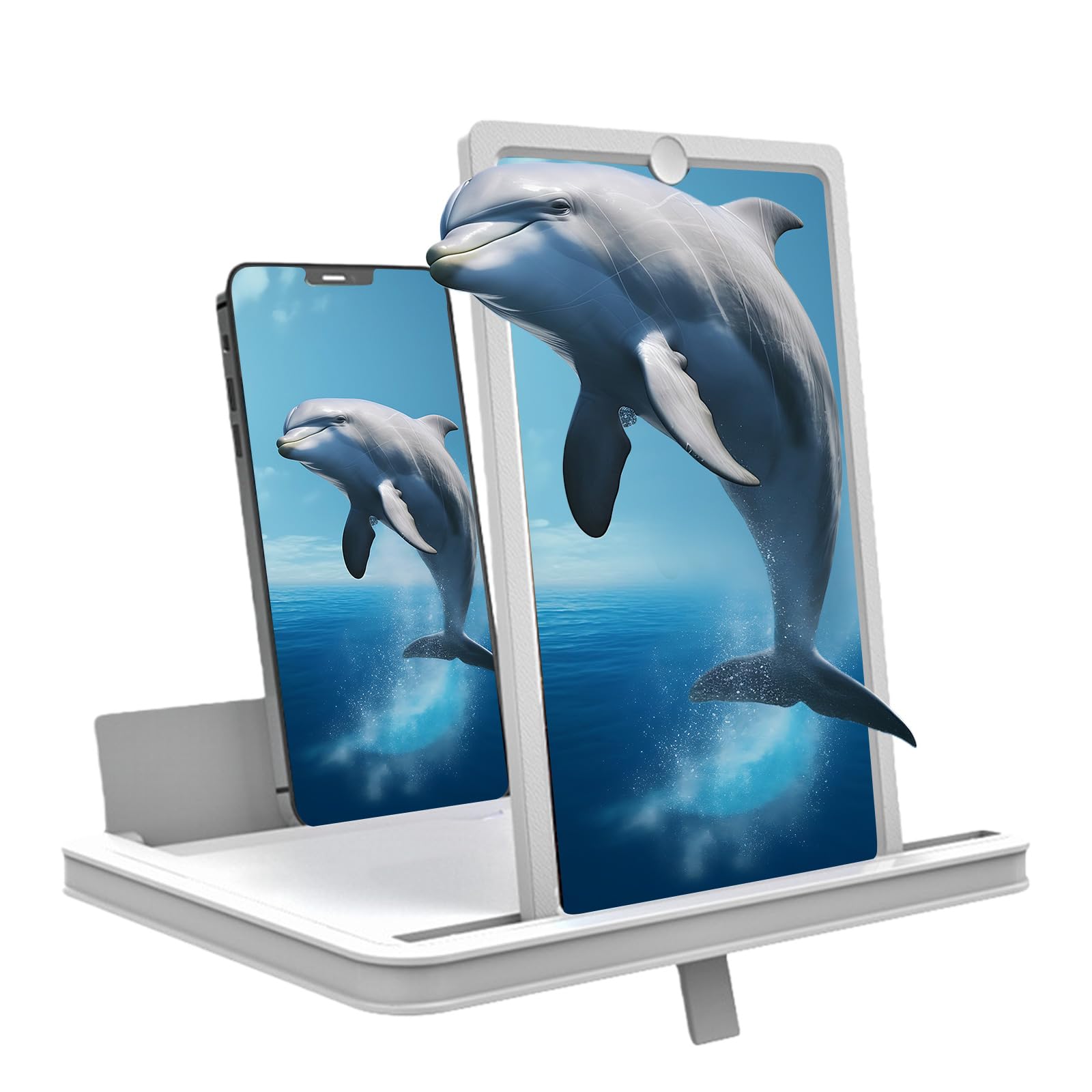Portable Foldable Phone Screen Magnifier with Anti Blue Light Lens for Enhanced Viewing Comfort Blue Light Reduction Screen Amplifiers Phone Magnifier