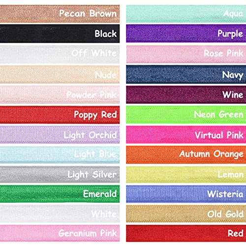 Bristlegrass Old Gold 5 Yard 3/8" Elastic Bands For Wig Sewing Trim Satin Band Fold Over Elastic Baby Headband Hair Tie Bra Strap Dress (5Y 3/8" Old Gold) #TOP5